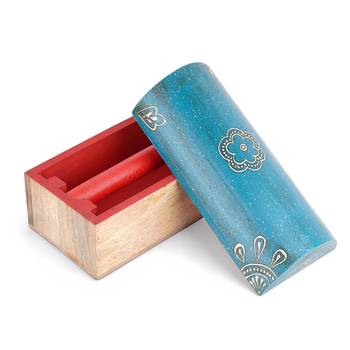 Traditional Hand Painted Indian Jewellery & Bangle Storage Box 1