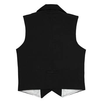 Black plain jute boys nehru jacket 2