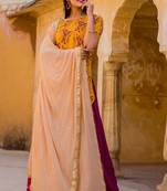 Yellow Gold Block Printed Skirt Set