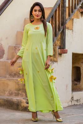 Beautiful Lime Green Gotta Dress 1