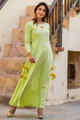 Beautiful Lime Green Gotta Dress 5