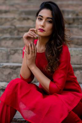 Red Crimson Kurta Set 5