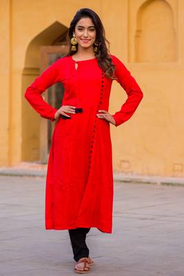 Candy Red Kurta Set 1