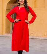 Candy Red Kurta Set