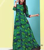 Heavy Rayon Printed Long Designer Kurti
