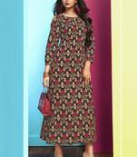 Heavy Rayon Printed Long Designer Kurti