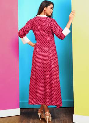 Heavy Rayon Printed Long Designer Kurti 2