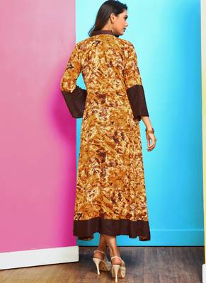 Heavy Rayon Printed Long Designer Kurti 2