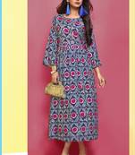 Heavy Rayon Printed Long Designer Kurti