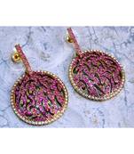 Pink Diamond Dangler Earrings