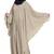 Beige embroidered kashibo abaya