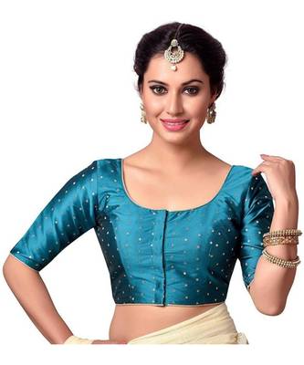 Tourquise Designer  Readymade Blouse 1