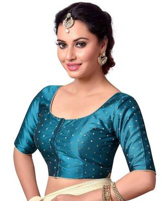 Tourquise Designer  Readymade Blouse 2