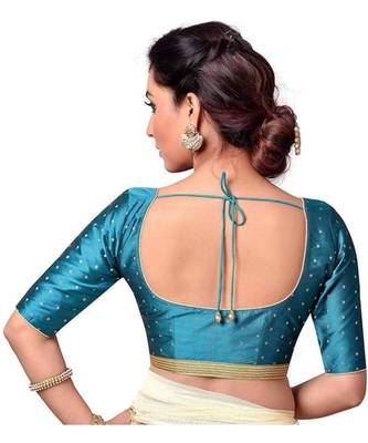 Tourquise Designer  Readymade Blouse 3