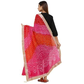 Multicolor Art Silk Bandhej Dupatta 2