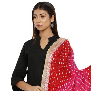 Multicolor Art Silk Bandhej Dupatta 4