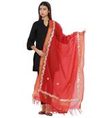 Red Chanderi Gota Patti dupatta
