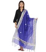 Blue Chanderi Gota Patti dupatta