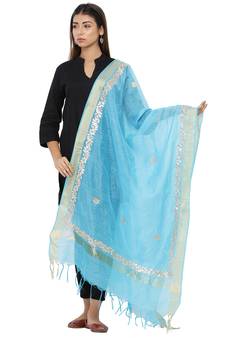 Black Chanderi Gota Patti dupatta