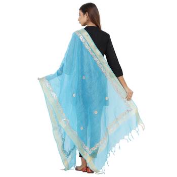 Black Chanderi Gota Patti dupatta 2