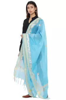 Black Chanderi Gota Patti dupatta