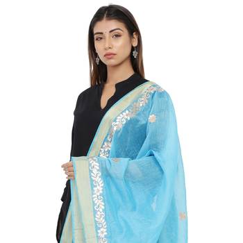 Black Chanderi Gota Patti dupatta 4