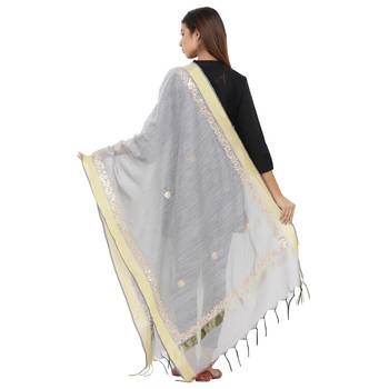 Silver Chanderi Gota Patti dupatta 2