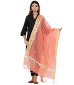 Pink Chanderi Gota Patti dupatta
