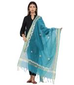 Green Chanderi Gota Patti dupatta