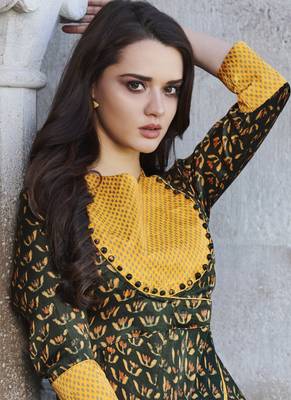 Multi Color Japan Satin Printed Long Designer Kurti 4