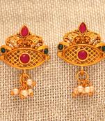 Maroon Danglers Drops