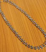 Blue Swarowski Crystal 2 Line Necklace Set