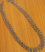 Blue Swarowski Crystal 3 Line Necklace Set