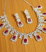Red ruby  necklace sets