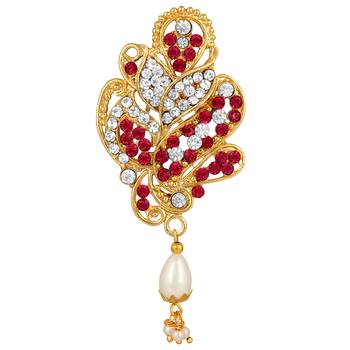 Gold diamond brooch 1