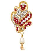 Gold diamond brooch