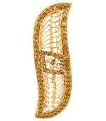 Gold diamond hair clip