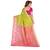 Green Woven Cotton Silk Saree With Blouse