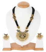 Black Jaipuri Onyx Necklace Sets