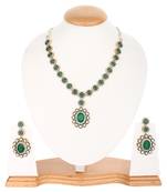 Green Victoria  Cubic Zirconia Necklace Sets