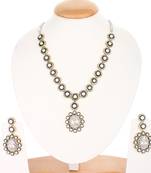 Silver Victoria Designer Cubic Zirconia Necklace Sets