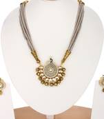 Designer Grey Onyx Necklace Sets