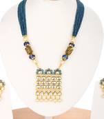 Blue Kundan  Agate Necklace Sets