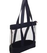 Blue Color Transparent butterfly Tote Bag With Detachable Pouch