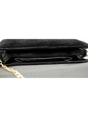 Black Suede Sling Bag 4