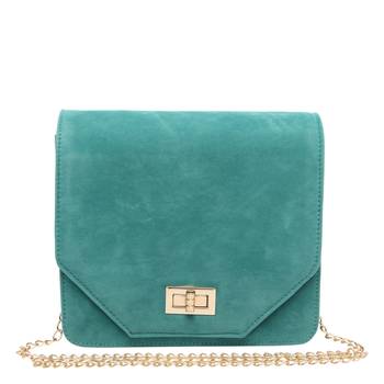 Green Suede Sling Bag 1