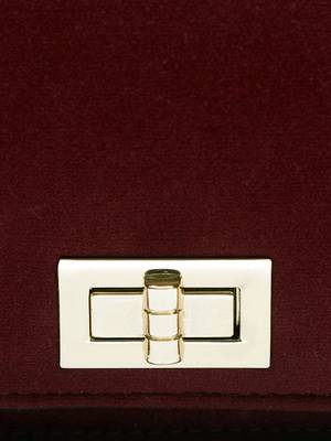 Maroon Suede Sling Bag 5