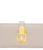 Beige and Yellow Wallet