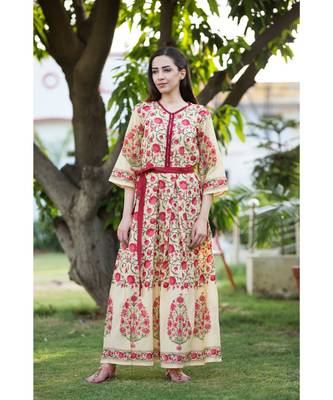 multicolor printed cotton dresses 1