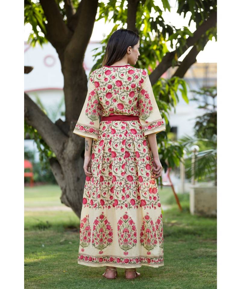 multicolor printed cotton dresses